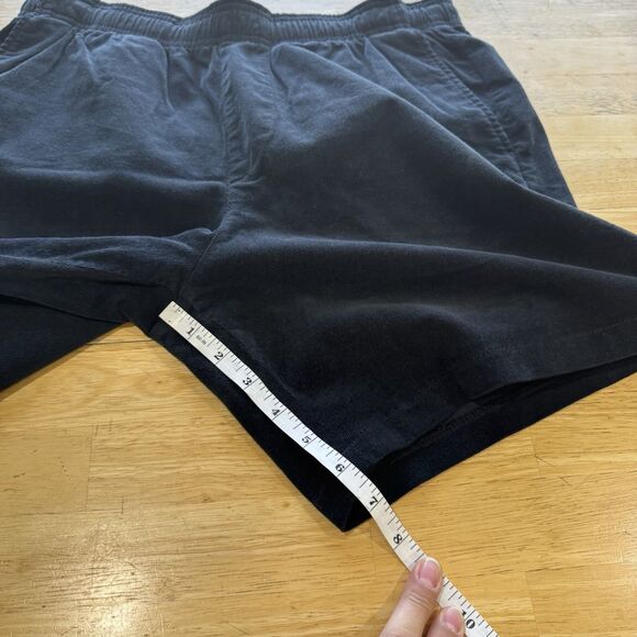 Goodlife Slim Fit Stretch Corduroy Black Short Elastic Waist Old Money Prep Lrg - Picture 12 of 13